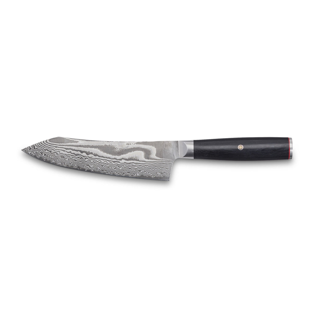 MIYABI KAIZEN II 5000FCD 7-inch Rocking Santoku, Fine Edge