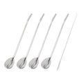ZWILLING Flatware Accessories 5-pc, Spoon Straw Set With Cleaning Brush