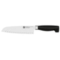 ZWILLING Four Star Santoku 7 inch, hollow edge