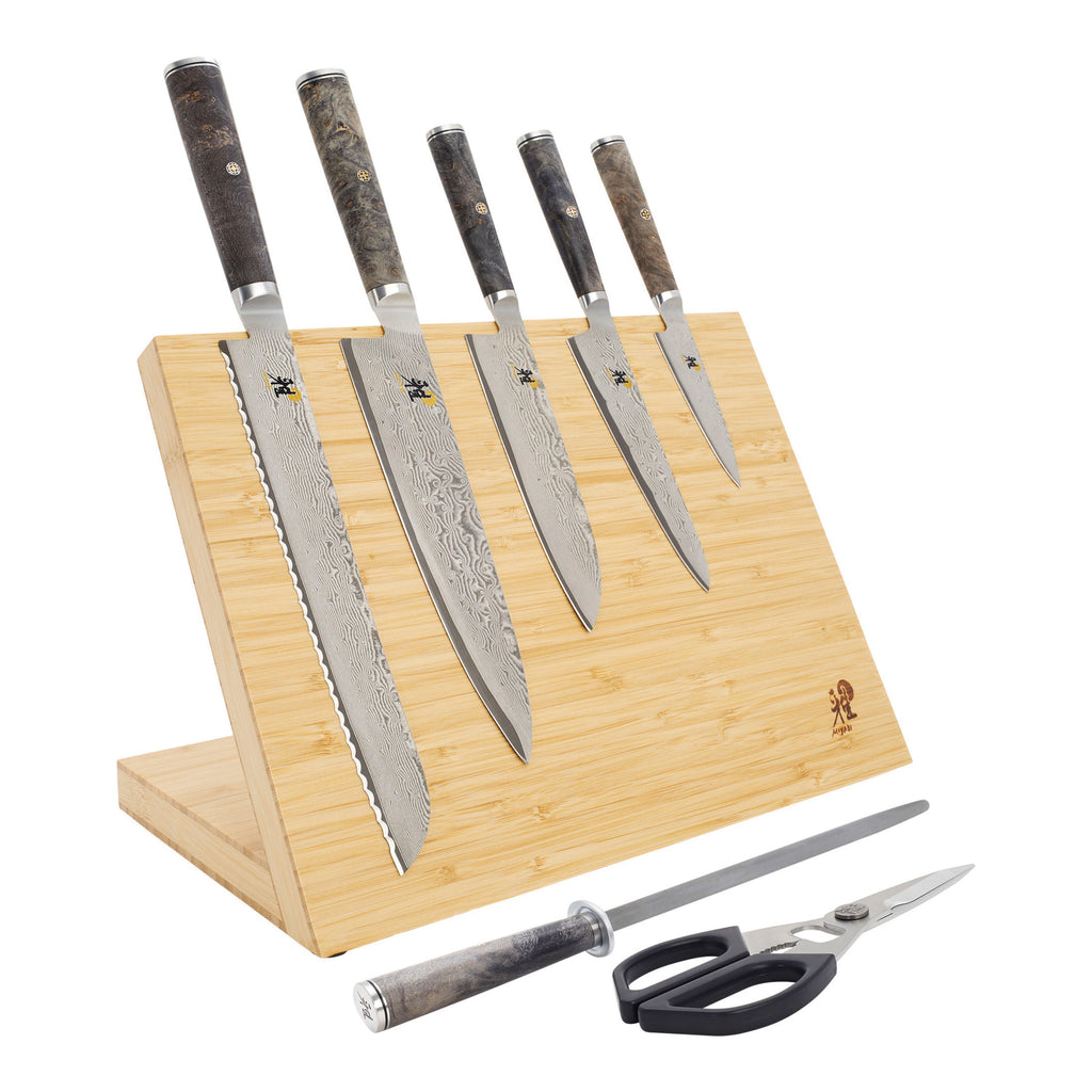MIYABI BLACK 5000MCD67 8-pc, Knife block set