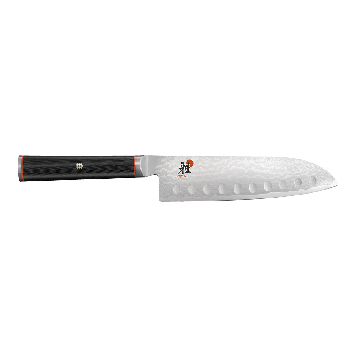 MIYABI Kaizen 7-inch, Hollow Edge Santoku Knife
