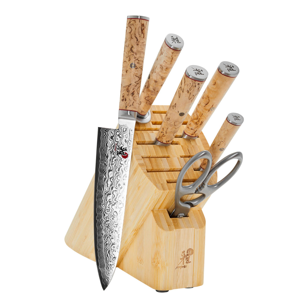 MIYABI Birchwood SG2 7-pc, Knife block set