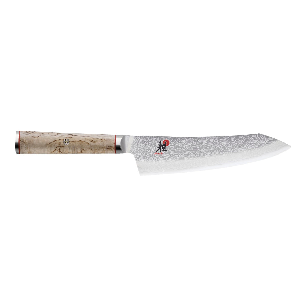 MIYABI Birchwood SG2 7-inch Rocking Santoku Knife, Fine Edge