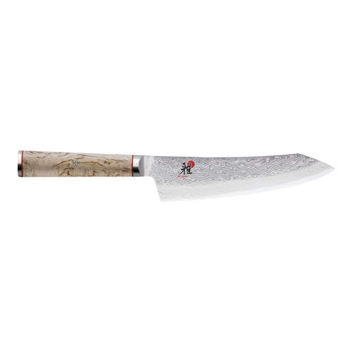 MIYABI Birchwood SG2 7-inch Rocking Santoku Knife, Fine Edge
