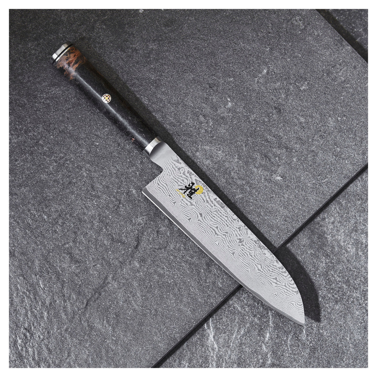 MIYABI BLACK 5000MCD67 7-inch, Fine Edge Santoku