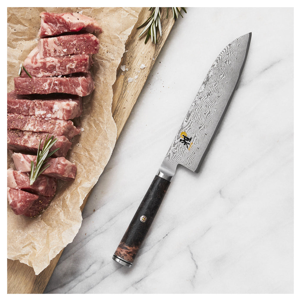 MIYABI BLACK 5000MCD67 7-inch, Fine Edge Santoku