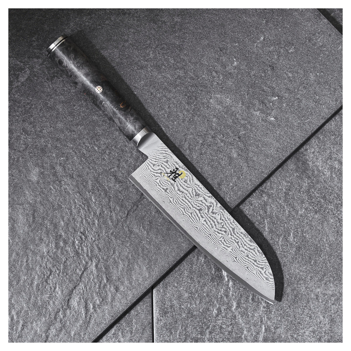 MIYABI BLACK 5000MCD67 7-inch, Fine Edge Santoku