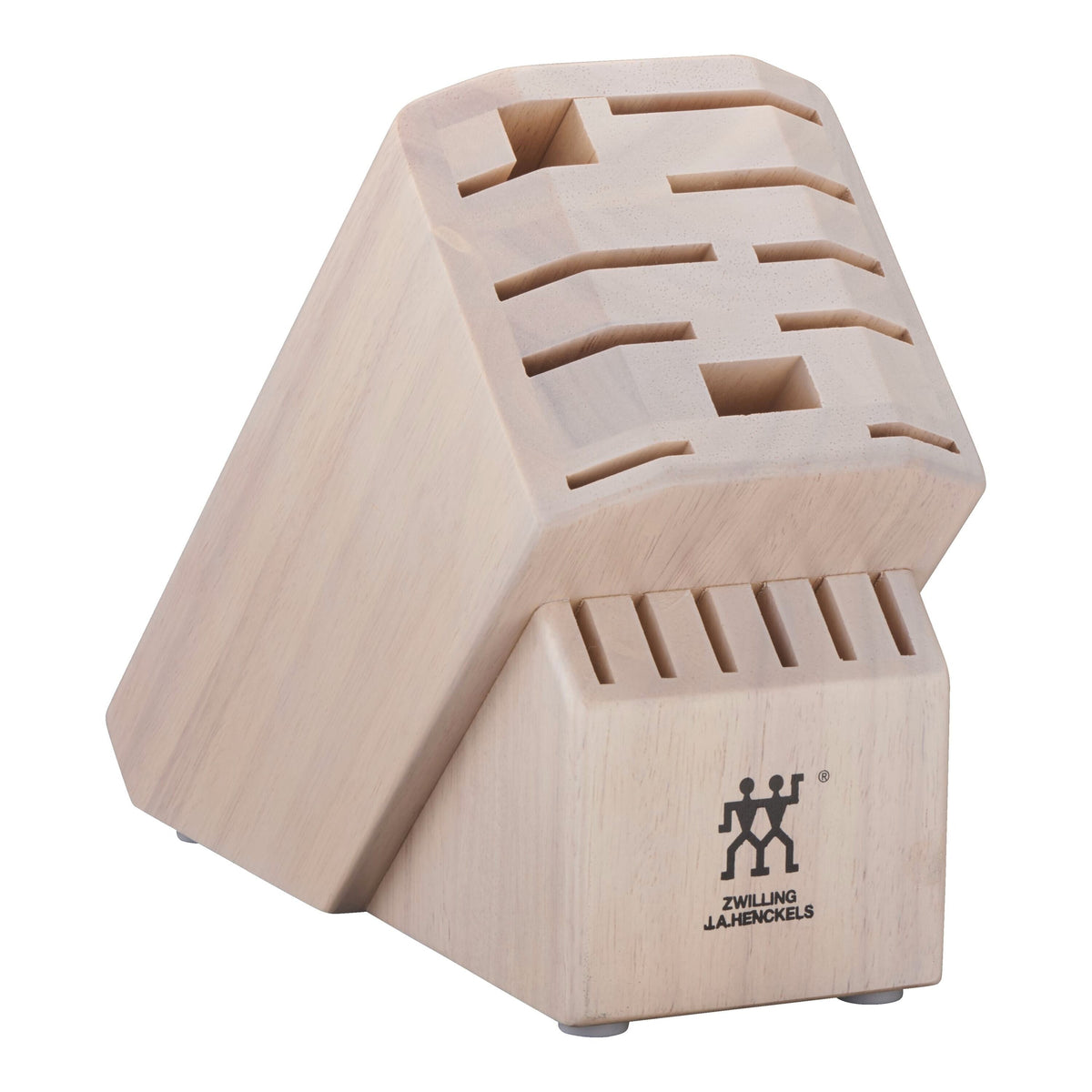 ZWILLING Storage Rubberwood, Pro Solid White Knife Block Empty