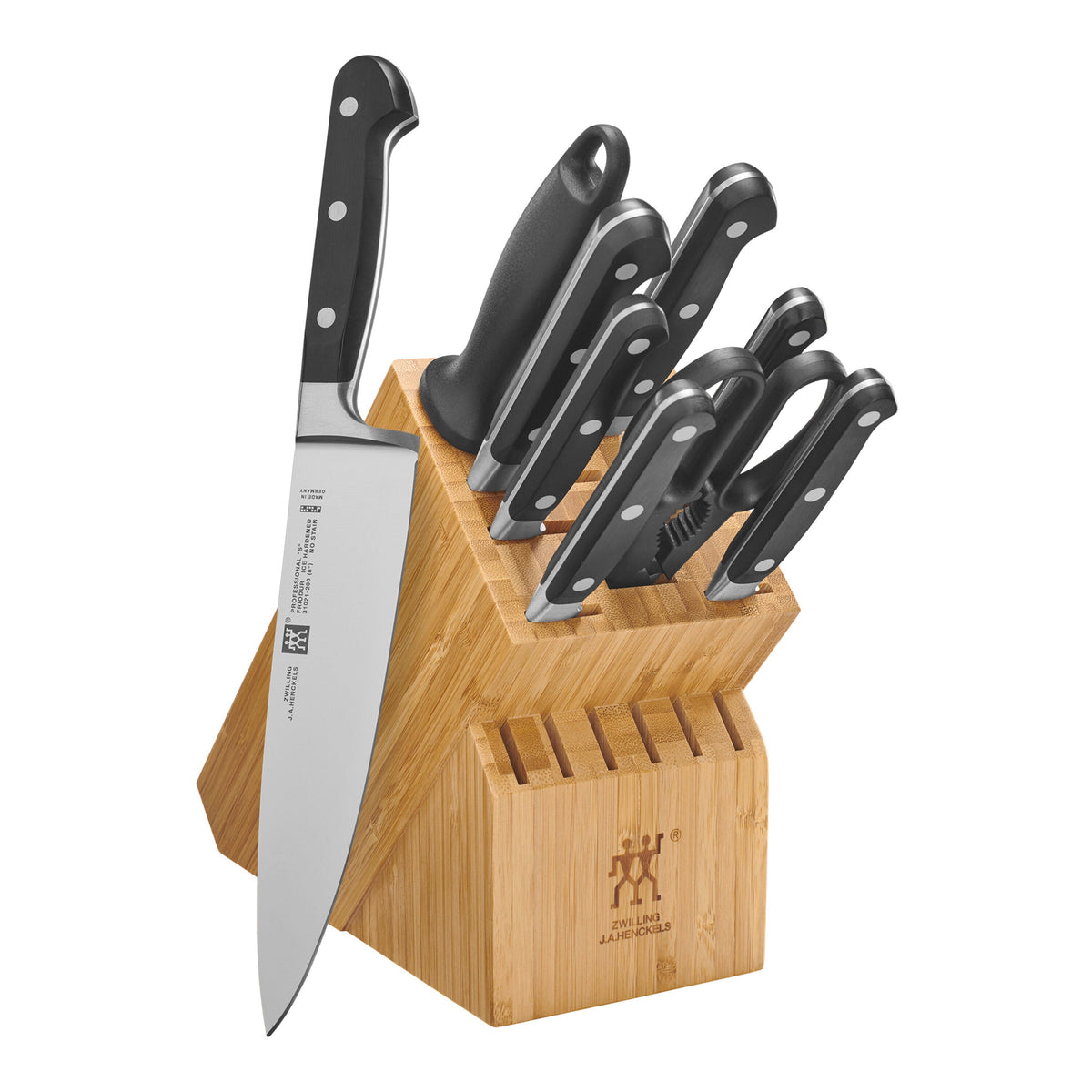 ZWILLING Professional S 10-pc, Block Set with Bamboo Block