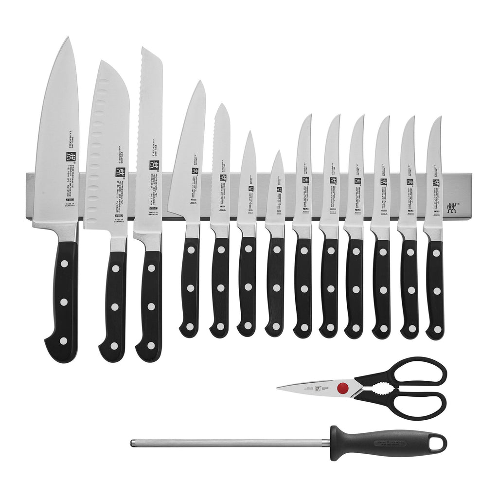 ZWILLING Professional S 16-pc, Set with Stainless Magnetic Knife Bar