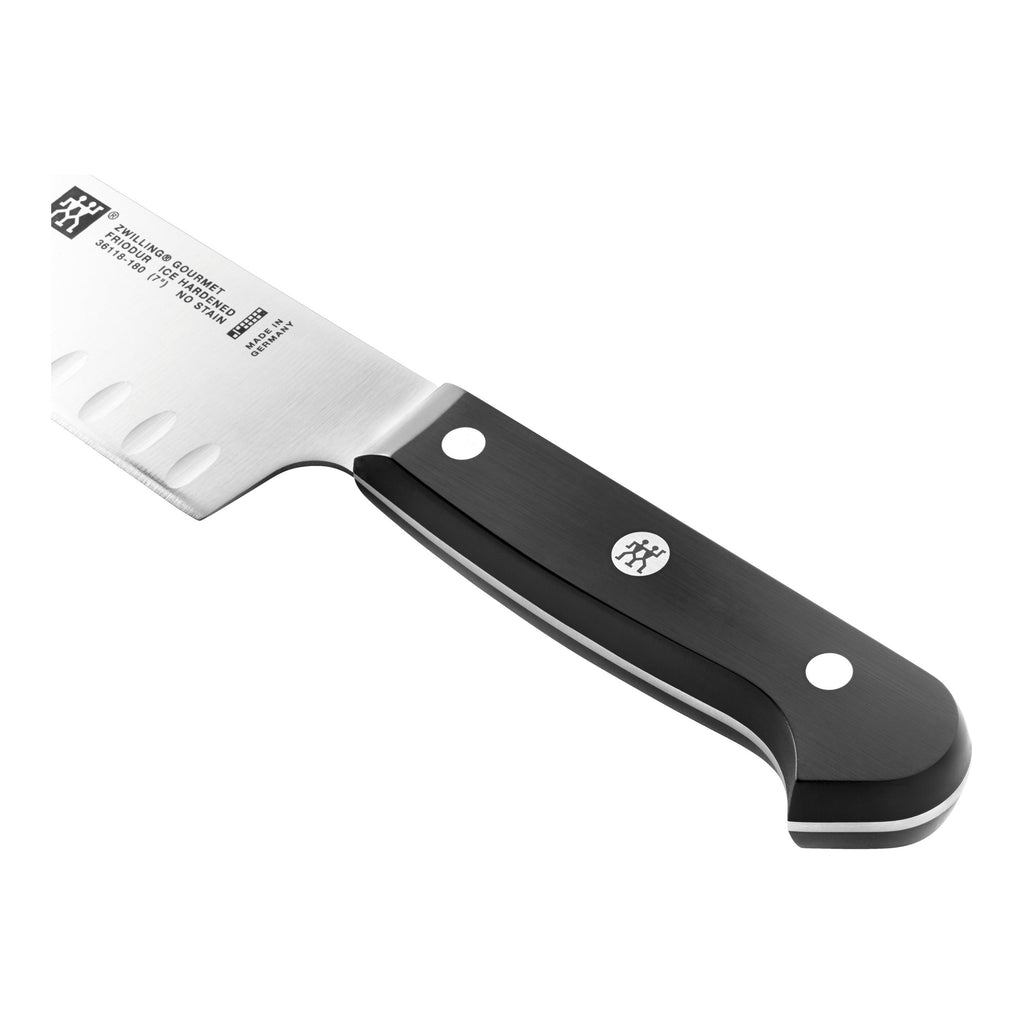 ZWILLING Gourmet 7-inch, Hollow Edge Santoku Knife