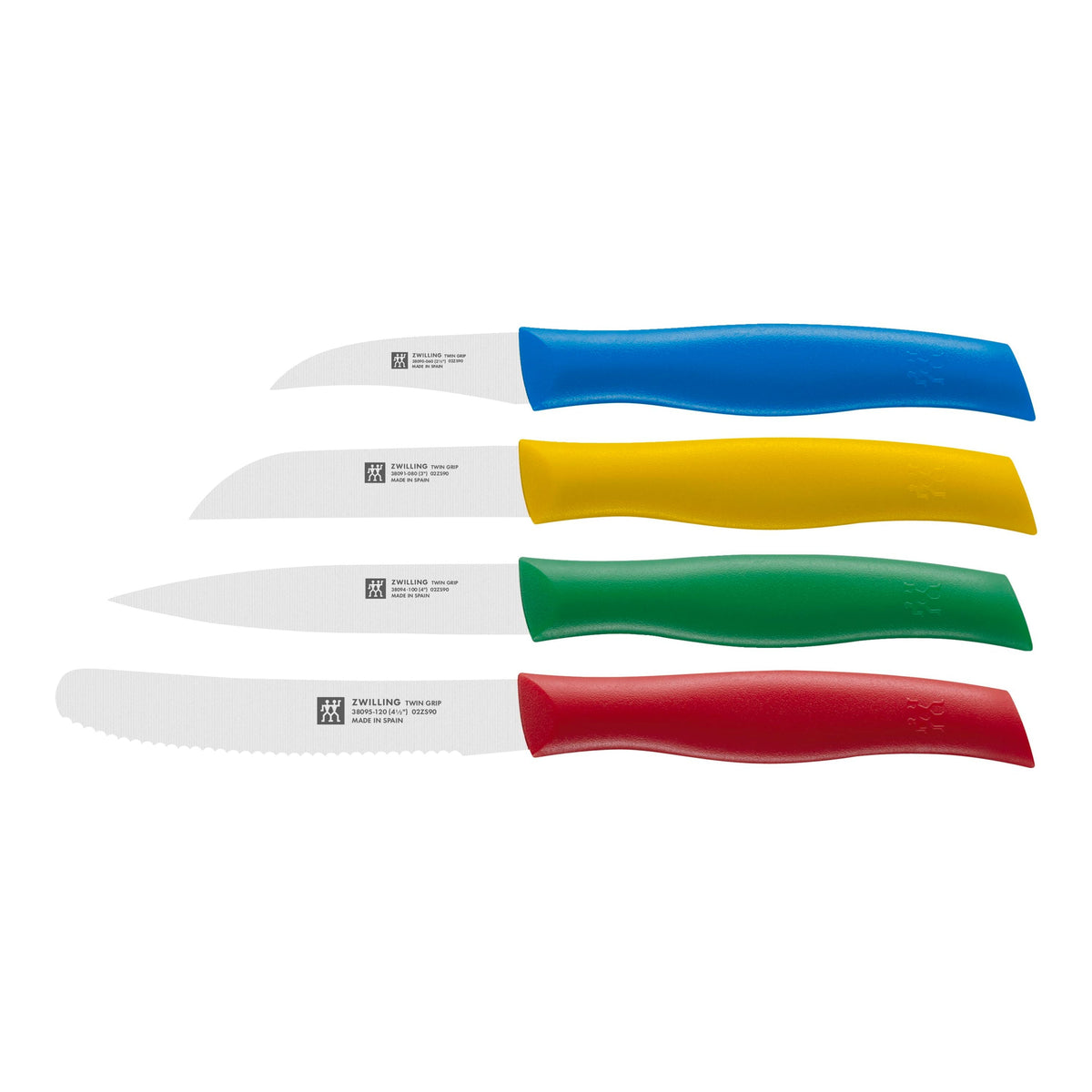 ZWILLING TWIN Grip 4-pc, Multi-Colored Paring Knife Set