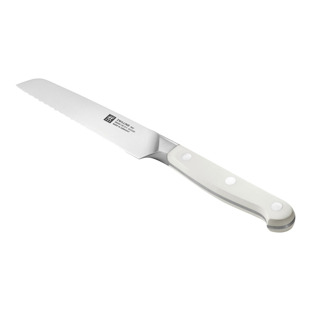 ZWILLING Pro le blanc 5-inch Utility Knife, Serrated Edge