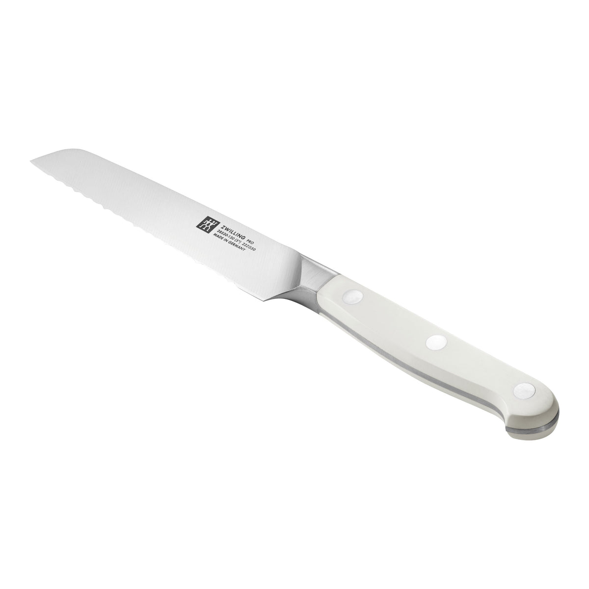ZWILLING Pro le blanc 5-inch Utility Knife, Serrated Edge