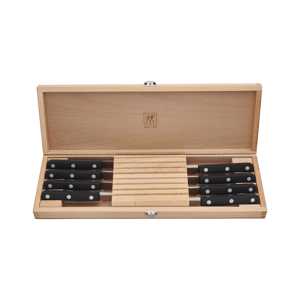 ZWILLING TWIN Gourmet 8-pc, Steak Knife Set With Wood Presentation Case