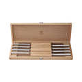 ZWILLING Steak Sets 8-pc, Stainless Steel Serrated Steak Knife Set With Wood Presentation Case