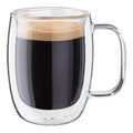 ZWILLING Sorrento Plus Double Wall Glassware 2-pc Double Espresso Glass Mug Set, Double Wall