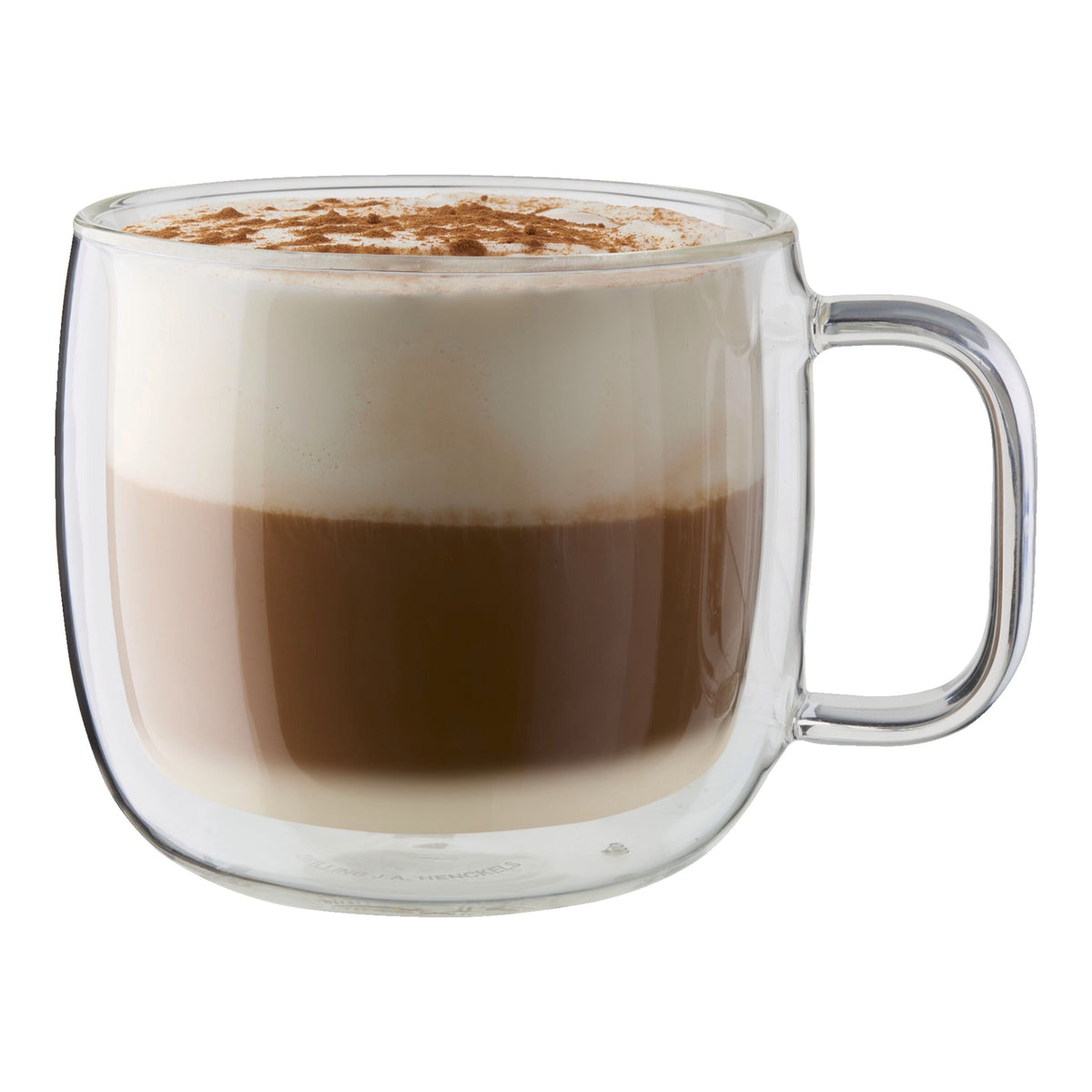 ZWILLING Sorrento Plus Double Wall Glassware 2-pc, Cappuccino Glass Mug Set