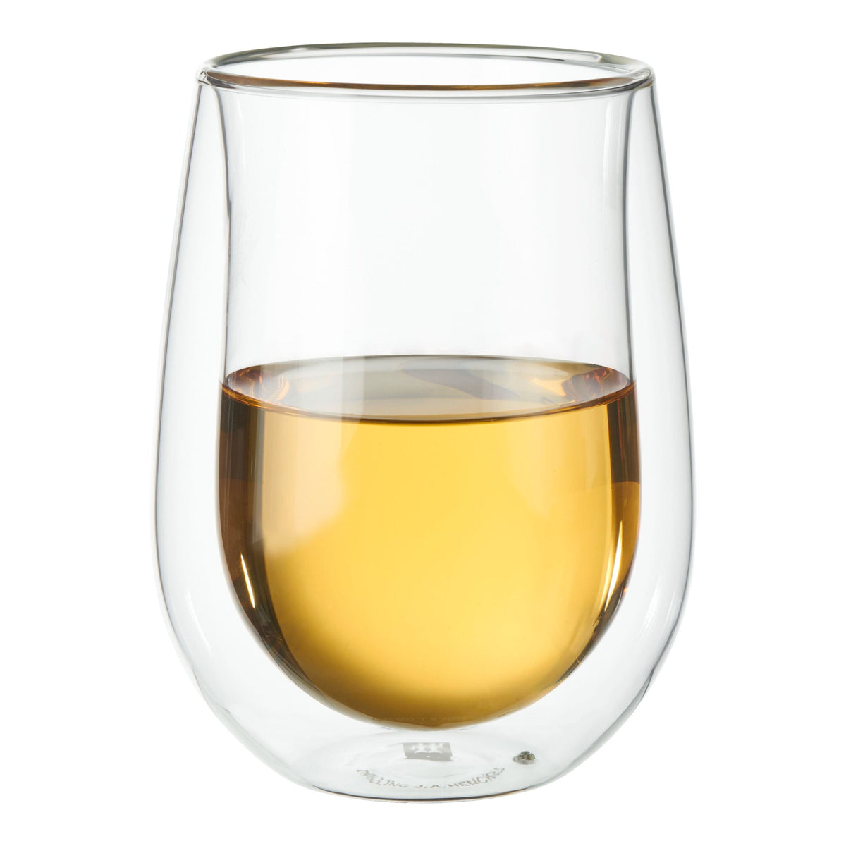 ZWILLING Sorrento Double Wall Glassware 10-oz / 2-pc Stemless White Wine Glass