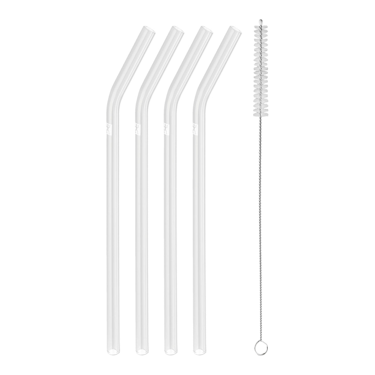 ZWILLING Sorrento Glassware Glass Straw - Clear - Bent Set