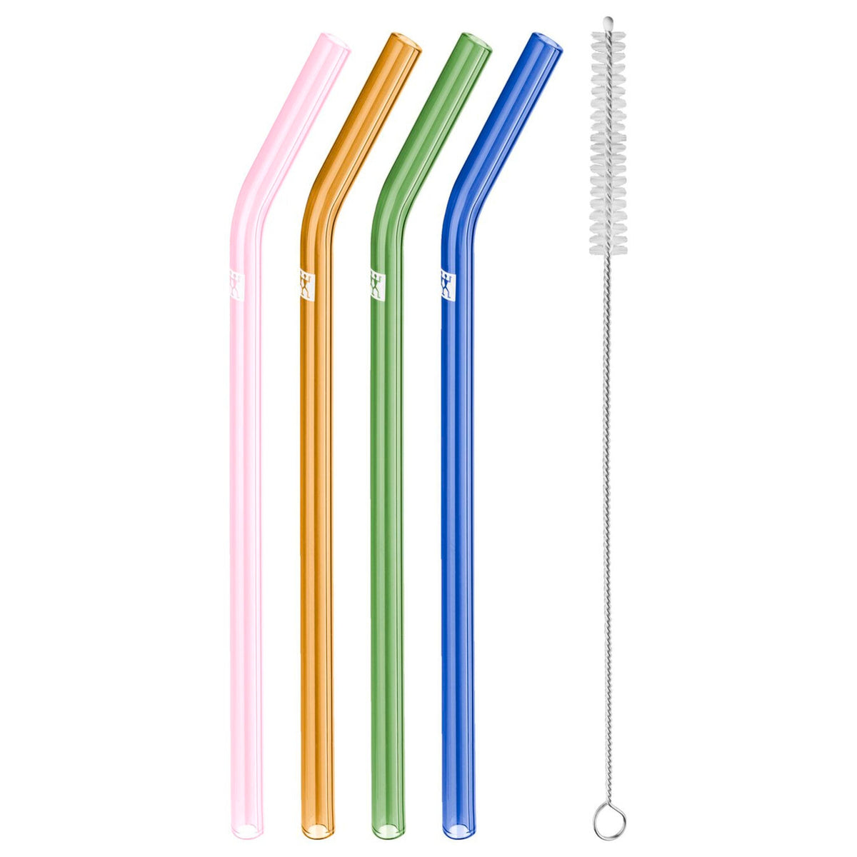 ZWILLING Sorrento Glassware Glass Straw - Clear - Bent Set