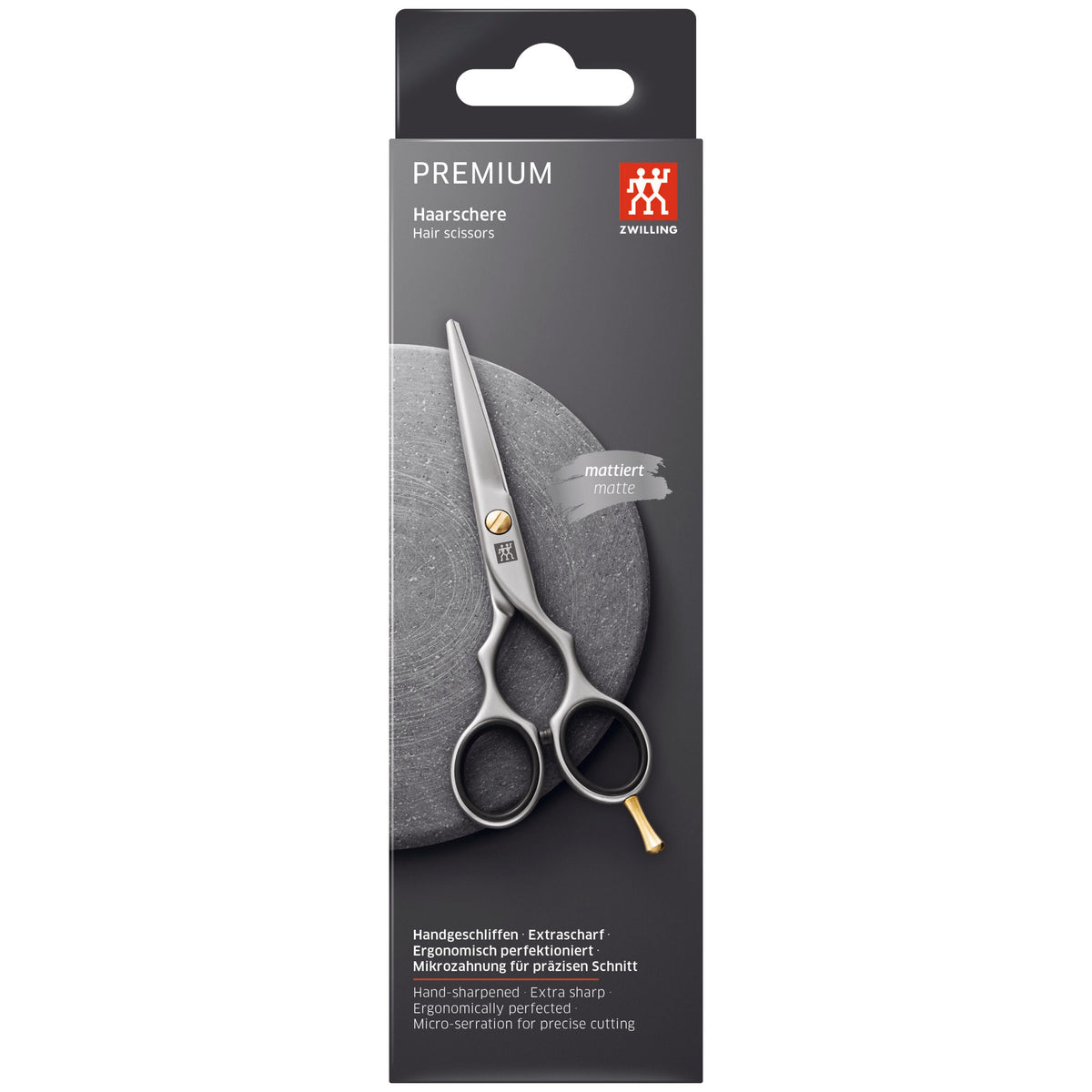 ZWILLING PREMIUM 6-inch Hair Scissors - Matt Stainless Steel