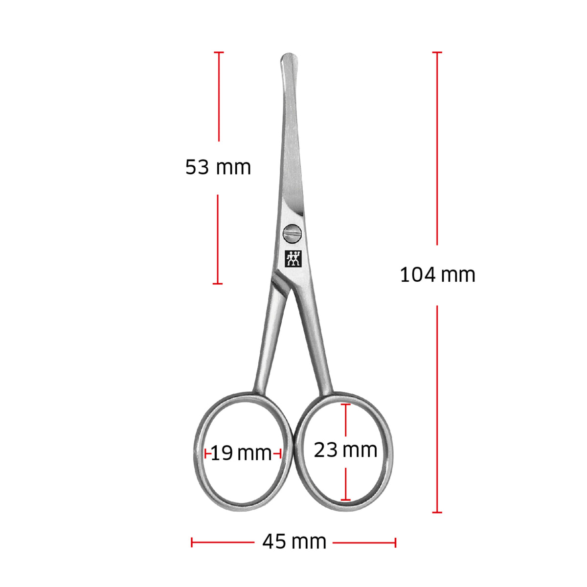 ZWILLING TWINOX Ear And Nose Hair Scissors - Matt Stainless Steel