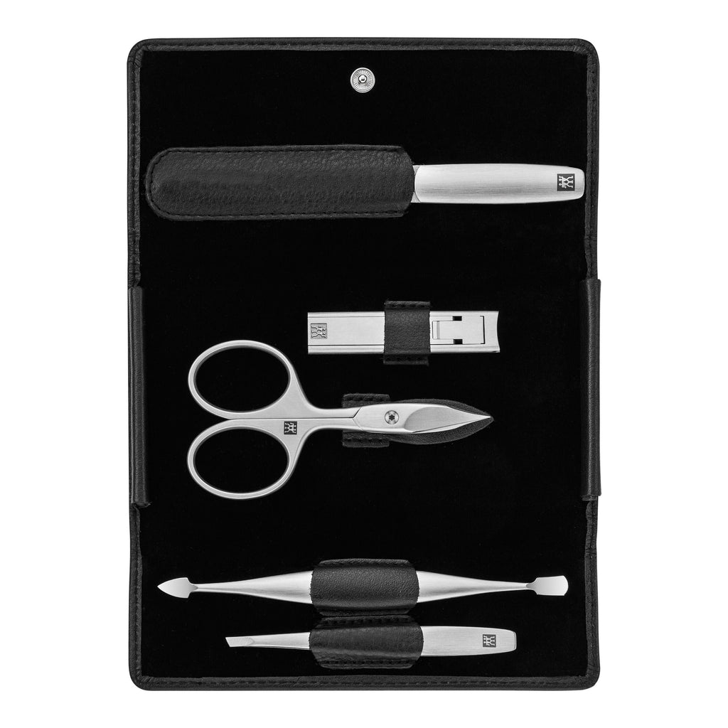 ZWILLING PREMIUM 5-pc, Nappa Leather Manicure Pedicure Set With Nail Clippers