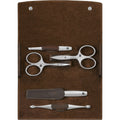 ZWILLING PREMIUM 5-pc, Leather Manicure Pedicure Set With Nail Scissors