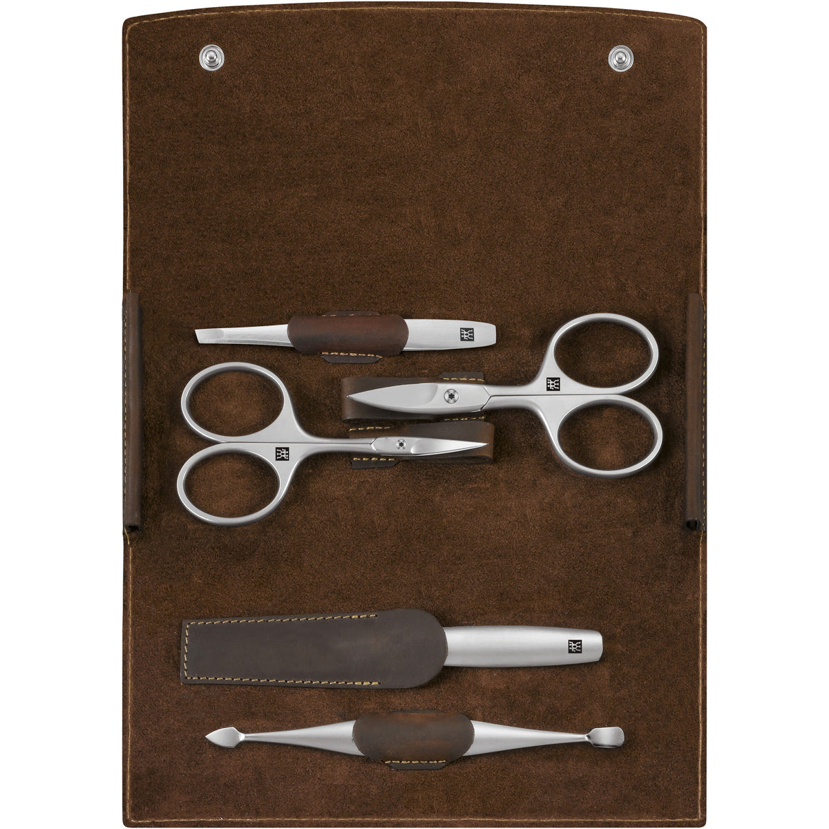 ZWILLING PREMIUM 5-pc, Leather Manicure Pedicure Set With Nail Scissors