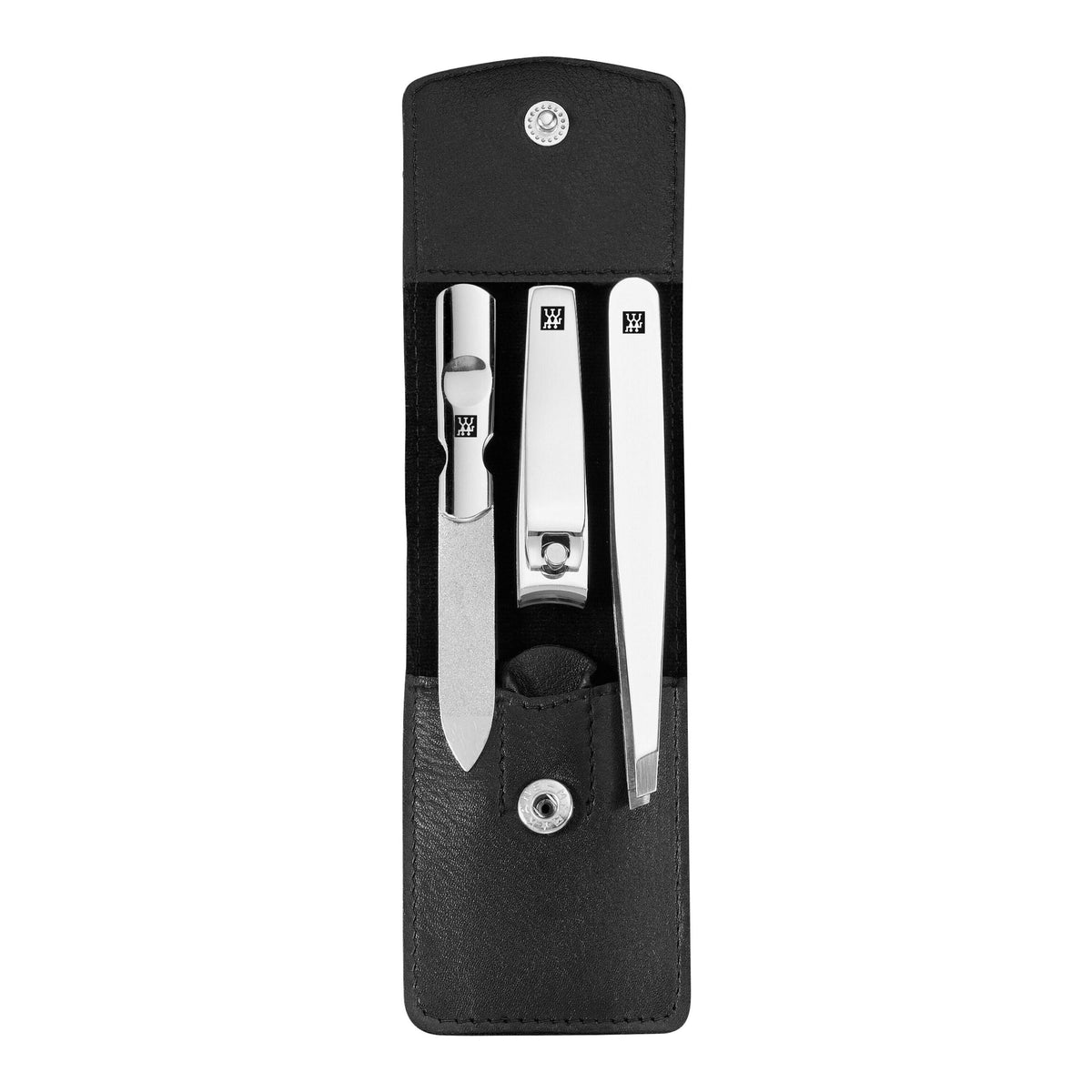 ZWILLING CLASSIC 3-pc, Leather Manicure Pedicure Set With Nail Clippers