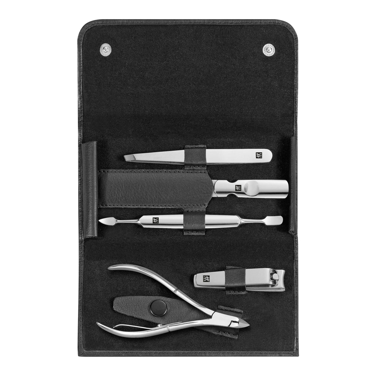 ZWILLING CLASSIC 5-pc, Leather Manicure Pedicure Set With Nail Clippers