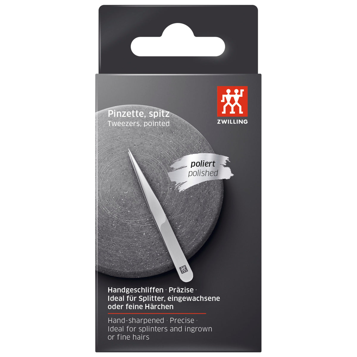 ZWILLING CLASSIC 3.5-inch Tweezers - Stainless Steel Shiny, Pointed