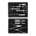 ZWILLING CLASSIC 10-pc, Matte Black, Leather, Manicure Pedicure Set