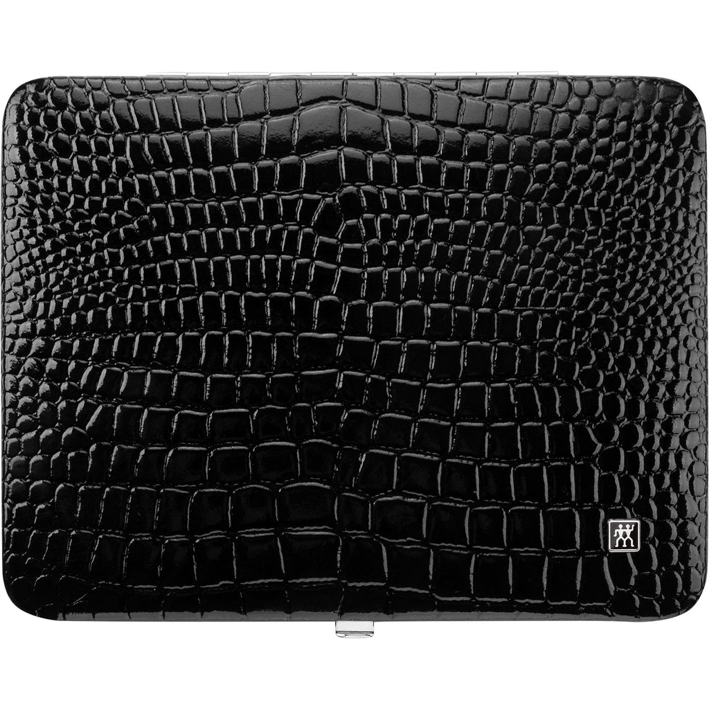ZWILLING CLASSIC 10-pc, Matte Black, Leather, Manicure Pedicure Set