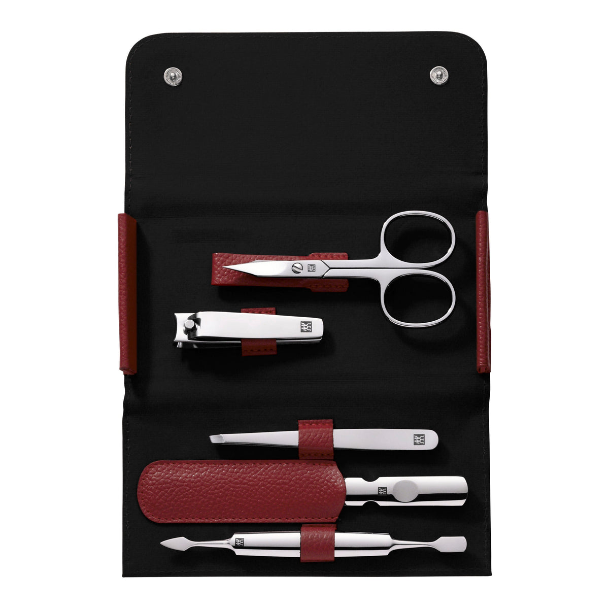 ZWILLING CLASSIC 5-pc, Leather Manicure Pedicure Set With Nail Clippers