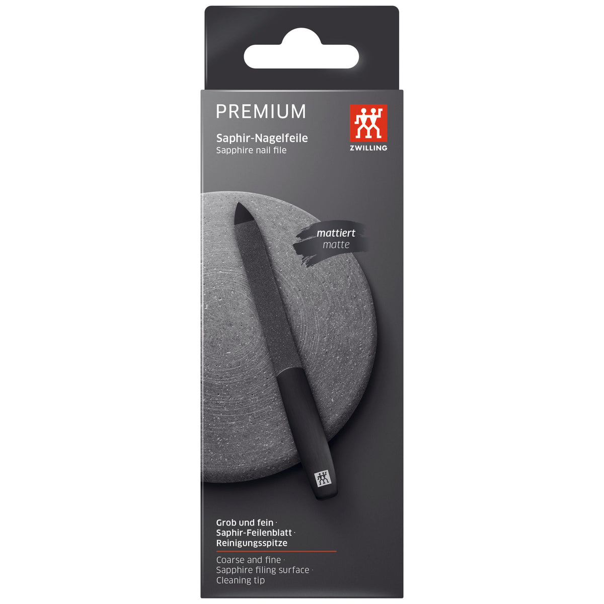 ZWILLING PREMIUM Sapphire Nail File - Black