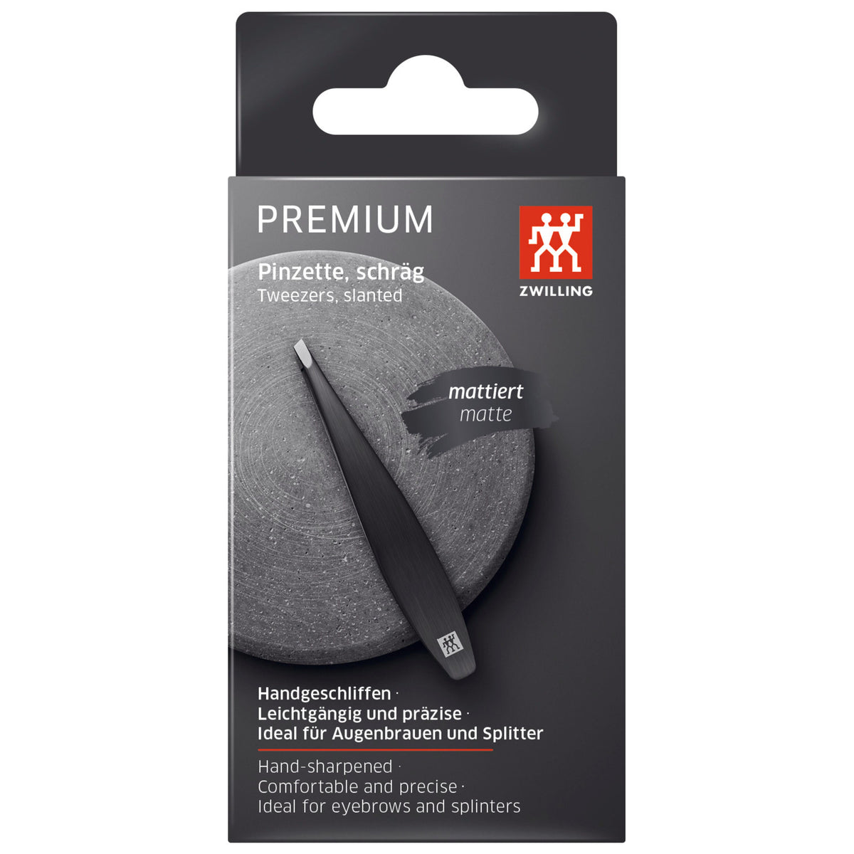 ZWILLING PREMIUM 3.5-inch Tweezers, Slanted