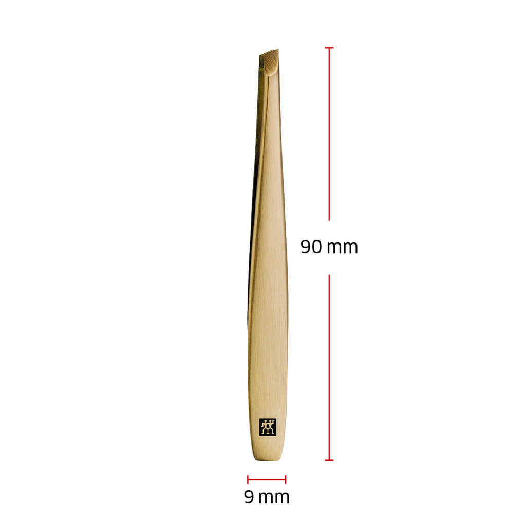 ZWILLING PREMIUM 3.5-inch Gold Edition Tweezers, Slanted
