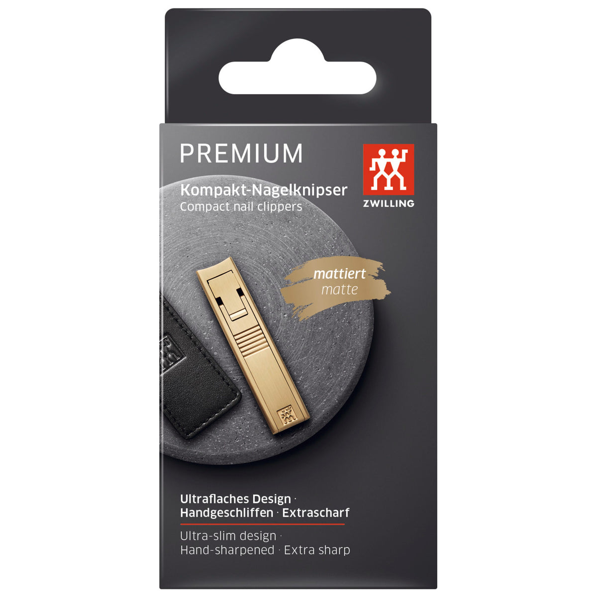 ZWILLING PREMIUM Compact Nail Clippers - Matt