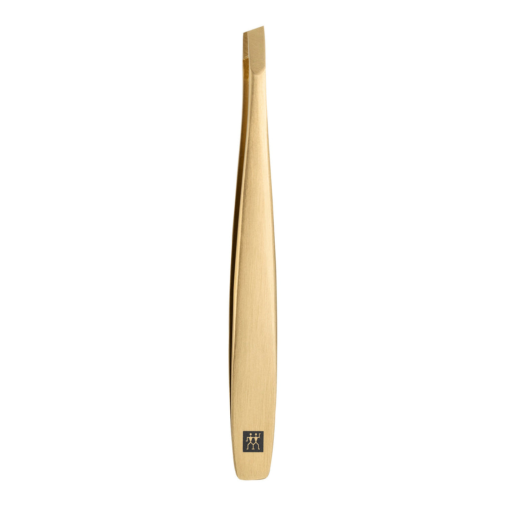 ZWILLING PREMIUM 3.5-inch Gold Edition Tweezers, Slanted