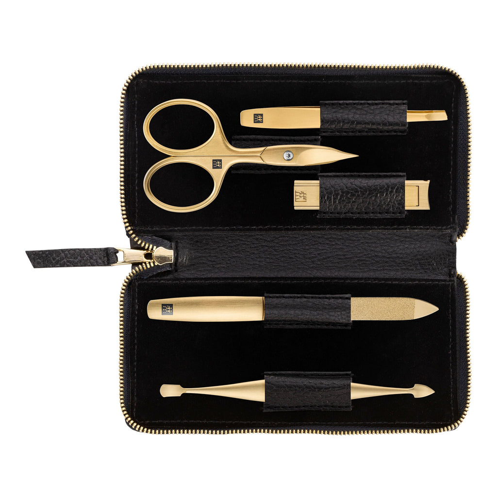 ZWILLING PREMIUM 5-pc, Manicure Pedicure Set With Compact Nail Clippers
