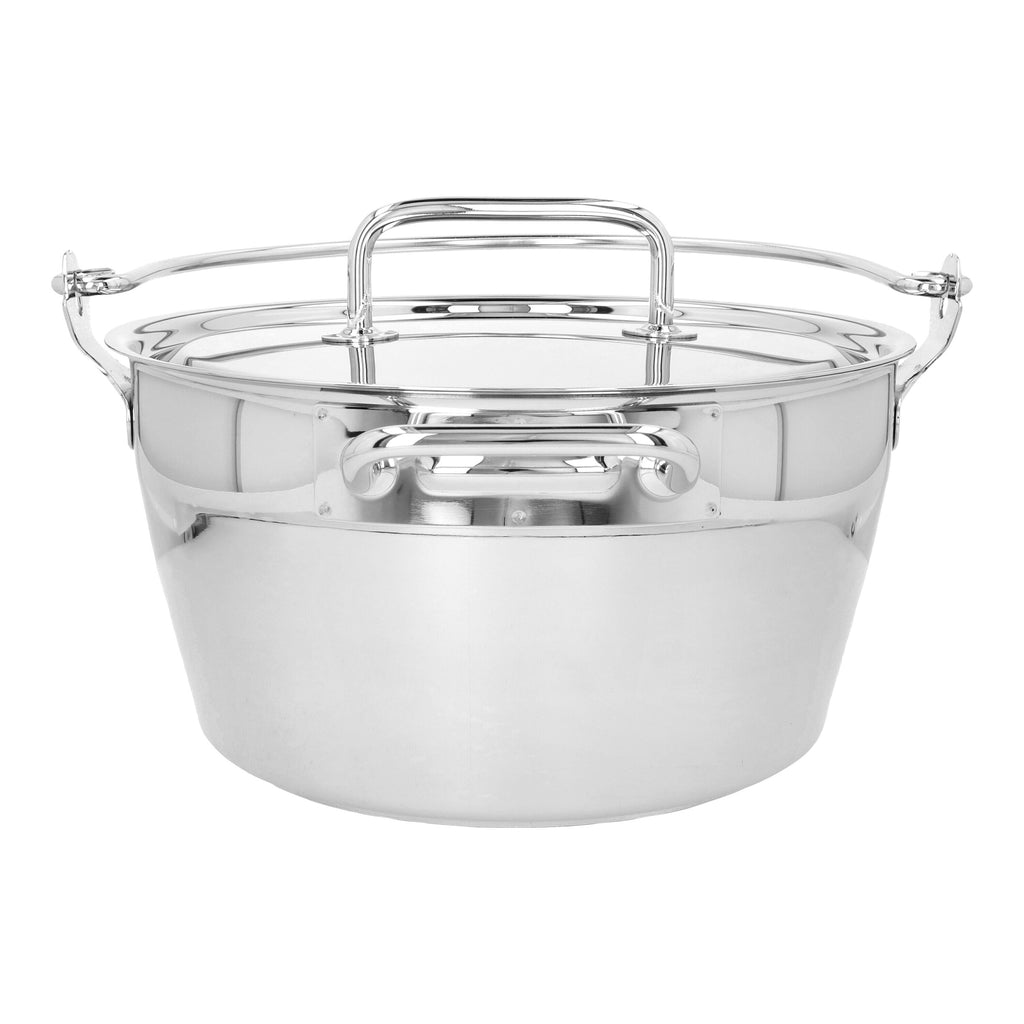 Demeyere Resto 10.6 qt, 18/10 Stainless Steel, Maslin Pan