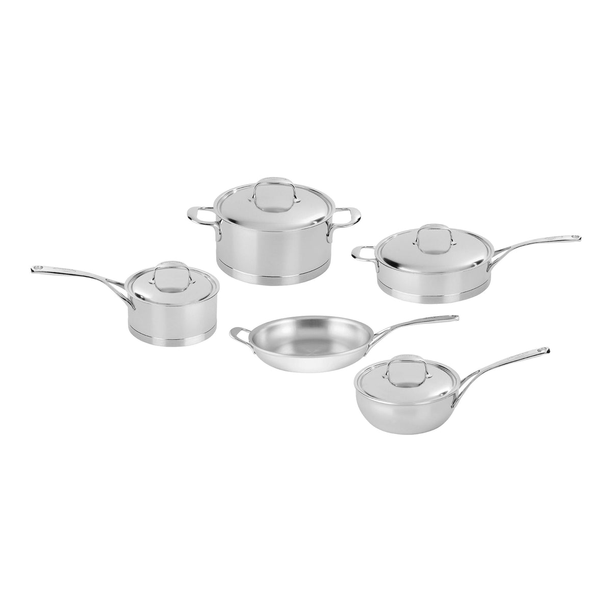 Demeyere Atlantis 3-pc, 18/10 Stainless Steel, Stainless Steel Cookware Set