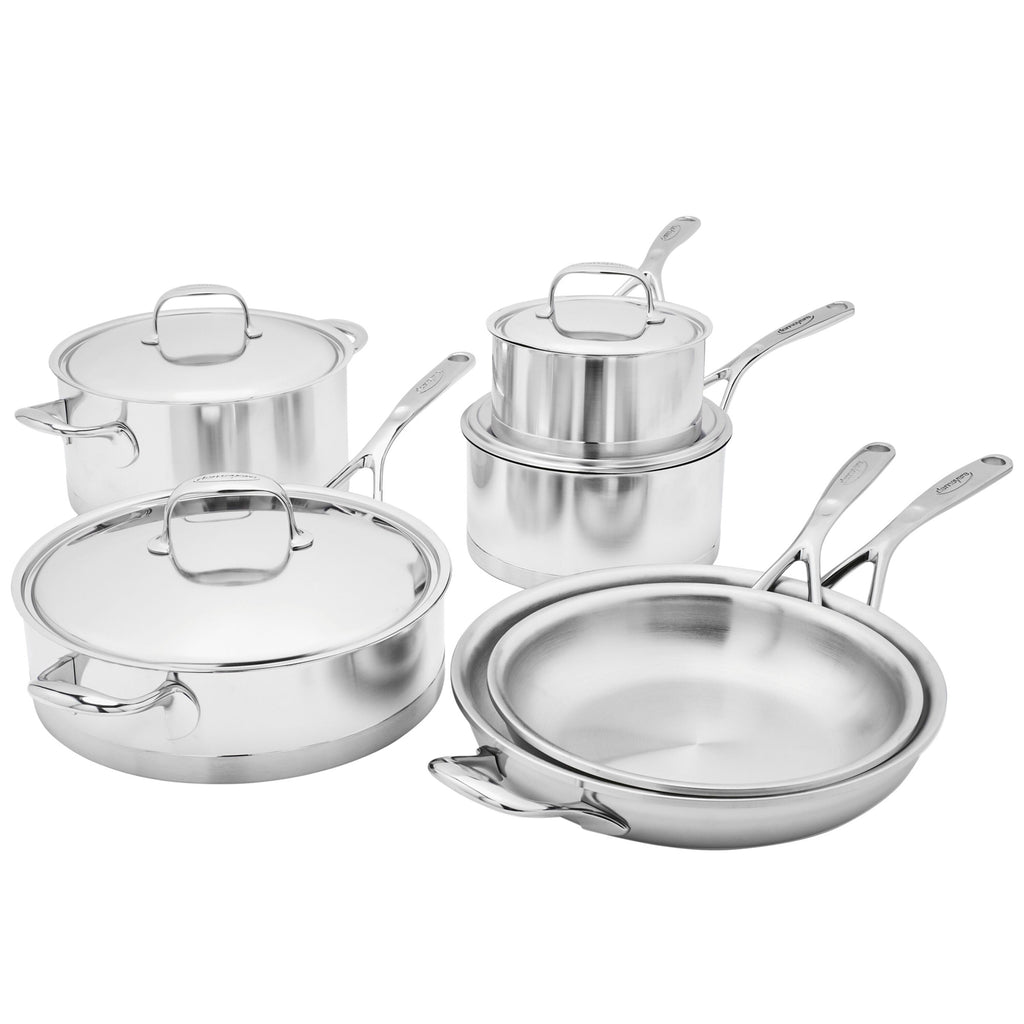 Demeyere Atlantis 3-pc, 18/10 Stainless Steel, Stainless Steel Cookware Set