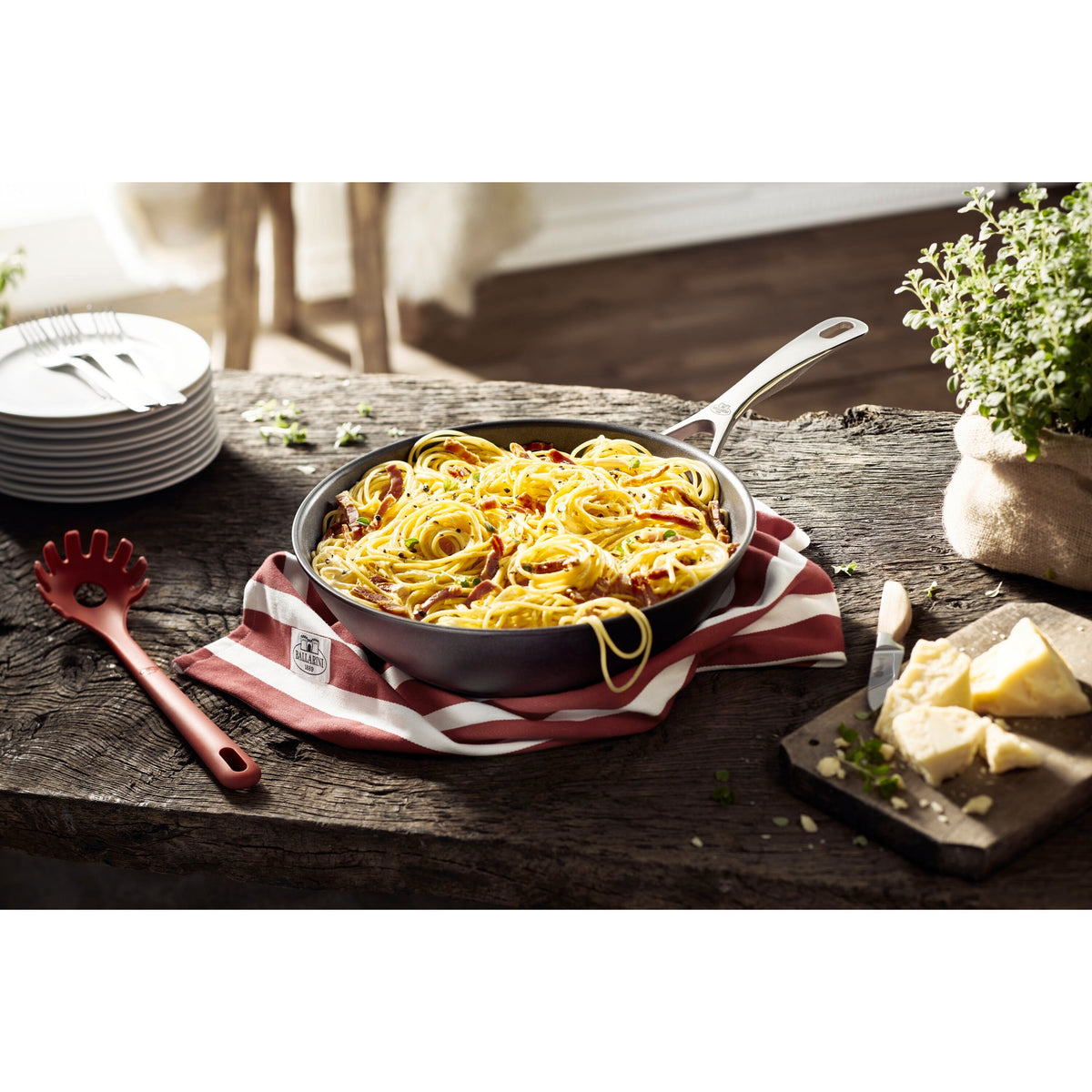 BALLARINI Rosso Silicone, Spaghetti Spoon