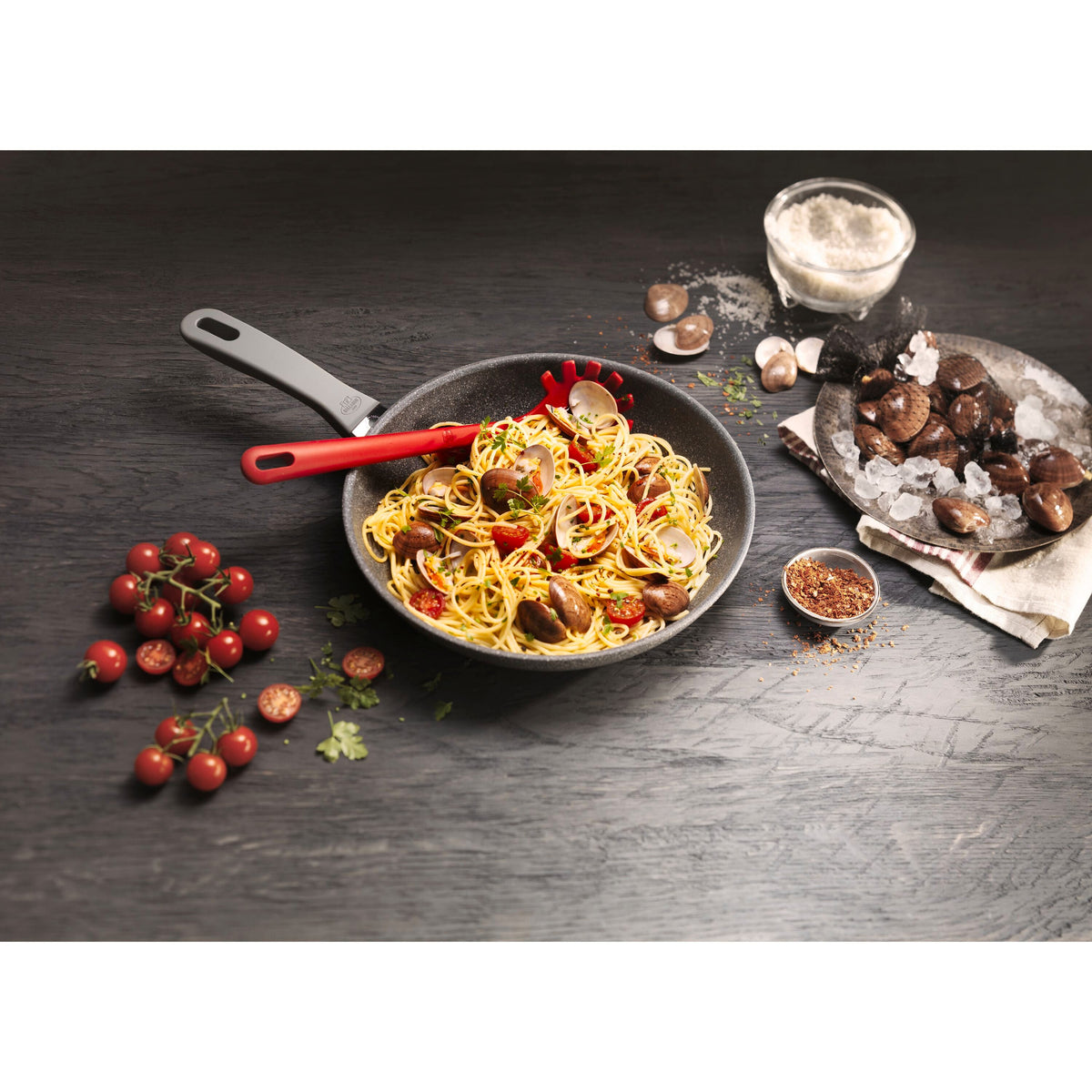 BALLARINI Rosso Silicone, Spaghetti Spoon