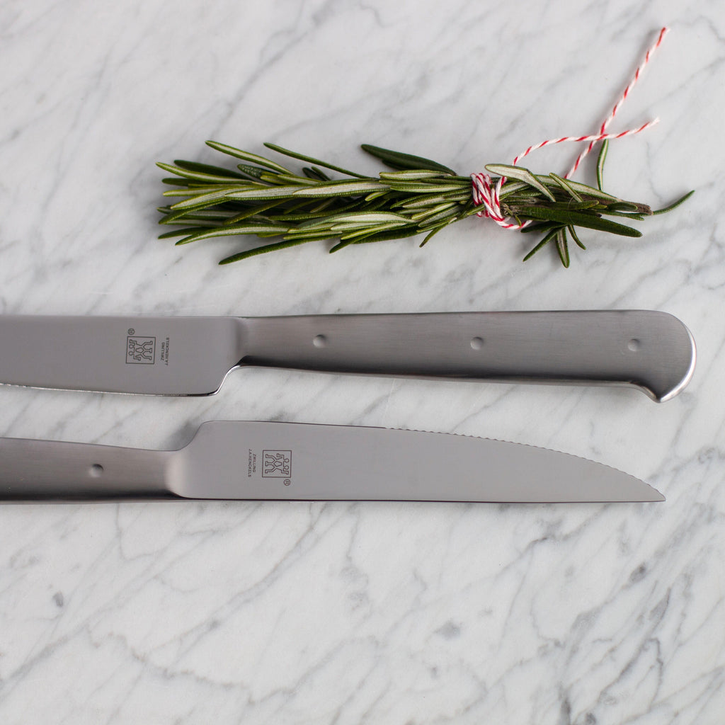 ZWILLING Steak Sets 8-pc, 18/10 Stainless Steel Porterhouse Steak Knife Set In Black Presentation Box