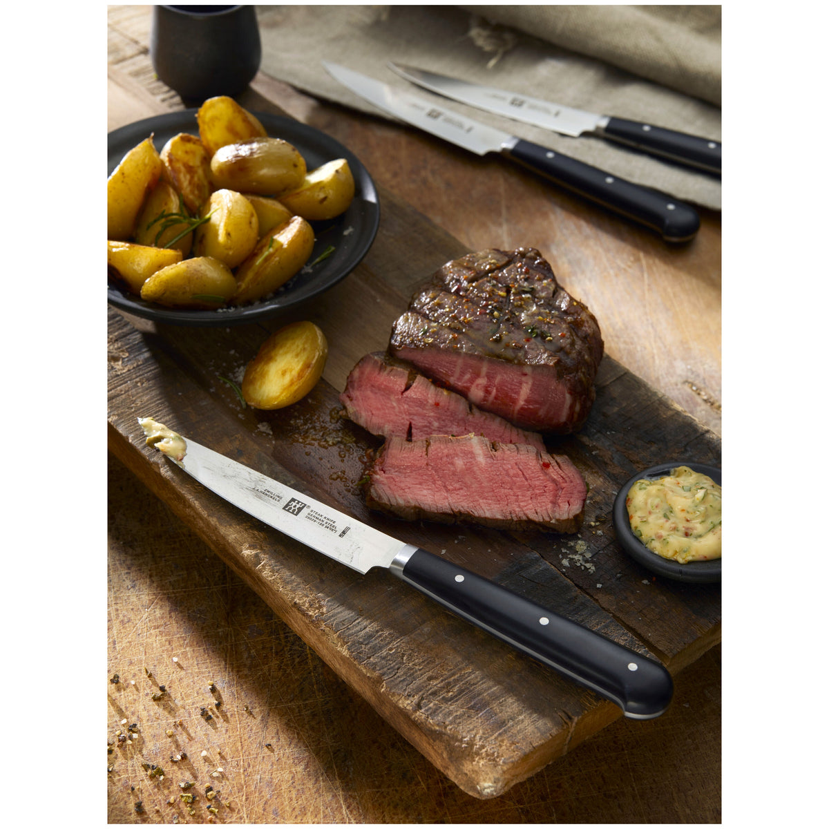 ZWILLING Steak Sets 4-pc, Porterhouse Steak Knife Set In Beechwood Box