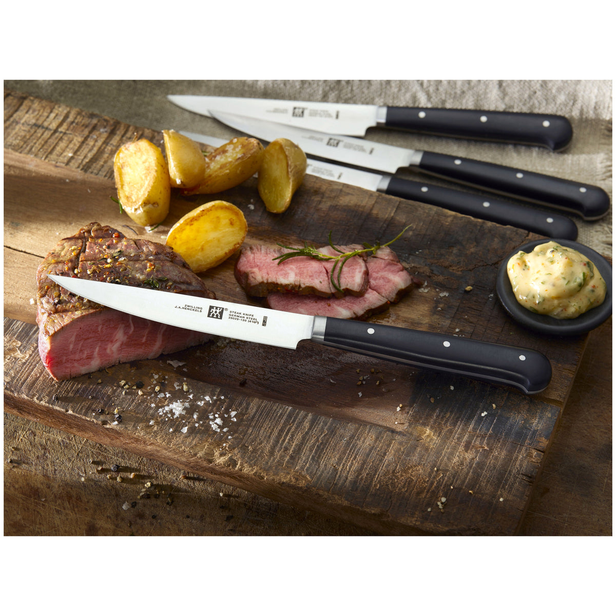 ZWILLING Steak Sets 4-pc, Porterhouse Steak Knife Set In Beechwood Box